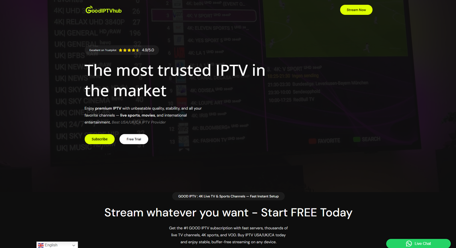 Good IPTV Hub review